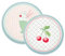 GreenGate PLATRAR2PCISA1902 Isa Tablett Pale Pink rund Set2 (1 Set)