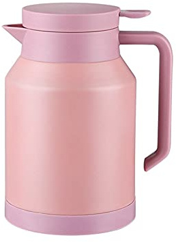 SHAIYOU Thermoskanne,Edelstahl Teekanne Kaffeekanne 1.5L,Isolierkanne for Kaffee Milch Tee Saft (Pink)