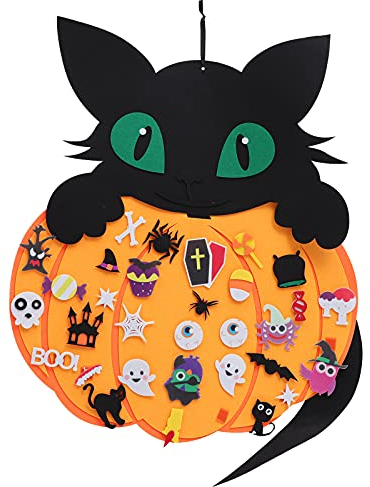 SOIMISS 1 Satz Halloween-anhänger Lustige Deko-Requisite Halloween-Party-Accessoire Halloween-Ornamente Filz Hängender Anhänger Halloween Hängender Anhänger Kürbis Dekorationen Gefühlt