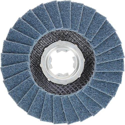 Bosch Accessories 1 x EXPERT N475 SCM X-LOCK Fächerschleifscheibe (zum Veredeln von Metalloberflächen, Ø 115 mm, sehr fein, Zubehör Winkelschleifer)