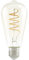 EGLO E27 Lampe, Spiral LED Glühbirne, Vintage Leuchtmittel amber für Retro Beleuchtung, 4 Watt (entspricht 26 Watt), 270 Lumen, warmweiß, 2200k, Edison Birne ST64, Ø 6,4 cm