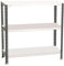 Simon Rack Estanteria Metalica 900x1000x500 mm, 3 Alturas, Bandeja Metal, 100 kg de Punto Flexión, Estanteria Almacenaje, Antracita/Blanco - Comfort