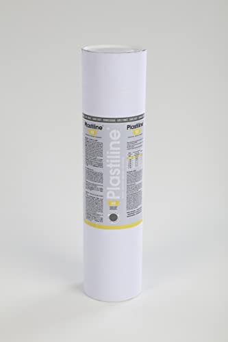 Jacques Herbin 5730T - Modelliermasse Plastiline, 5kg, Härtegrad 30, ideal zum Modellieren, 100 Prozent wiederverwendbar, Dunkelgrau