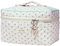 Aucuu Grande Trousse de Maquillage, Trousse à Maquillage Voyage avec Poignée, Motif Floral Grand Capacité Trousse de Toilette pour Voyage pour Femme Fille