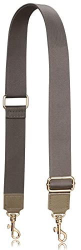 Allzedream Handtasche Riemen verstellbarer Ersatz Umhängetaschen Breite Taschengurte (Steingrau-Lederende)