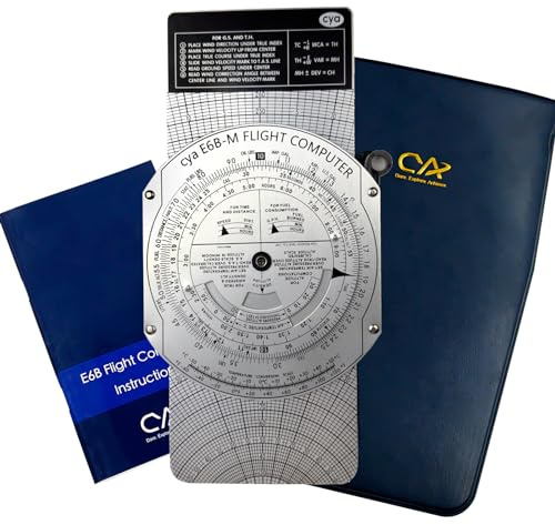 CYA E6B Metal Flight Computer, Upgrade Aviation Pilot Flight Computer Calculator Standard Flying Training Student