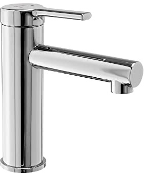 Rea Waschtischarmatur PIXEL CHROME LOW Wasserhahn Bad Badarmatur aus Messing Armatur für Waschbecken Badezimmer Mischbatterie Waschbecken Einhebel (Chrom)