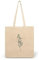 CLAMATO Tote bag tela in Cotone 38x42cm - Shopper in tessuto - Borse shopping - Canvas 130 g/m2 (fiori)