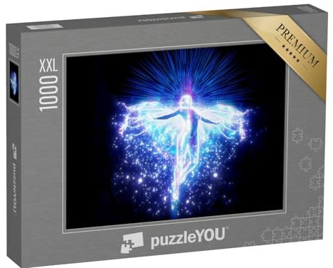 Puzzle 1000 Teile XXL „3D-Illustration von einem schön leuchtenden Engel“ – aus der Puzzle-Kollektion Engel