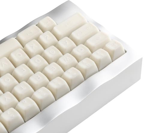 White Jade Keycaps 160 Keys Double Shot PBT Keycaps RSA Profile Translucent Shine Through Keycaps Custom Keycap Set with Split/7U Spacebar for Alice/61/64/68/84/87/100/104/108 Mechanical Keyboard