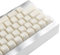 ULTRAEQUIP White Jade Keycaps, 160 Keys Double Shot PBT Keycaps RSA Profile, Translucent Shine Through, Custom Set with Split 7U Spacebar for Alice ISO ANSI 60, 75, 80, 95, 100% Mechanical Keyboard
