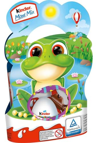 Kinder Maxi Mix Ostern | Geschenkverpackung mit Schokoladensortiment | 1 x 157g ('Frosch')