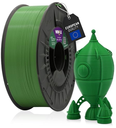 WINKLE PLA High Speed Filament 1.75mm Grün 1kg, 3D Drucker Filament | Filament Avocado Grün Kompatibel mit FDM Druckern, 3D-Druckmaterialien, Maßgenauigkeit +/- 0.05mm, Hochgeschwindigkeit