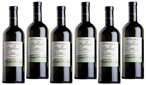 SANT'ANDREA RIFLESSI BIANCO 2023 MEZZA BOTTIGLIA CIRCEO DOC 375 ML 6 BOTTIGLIE