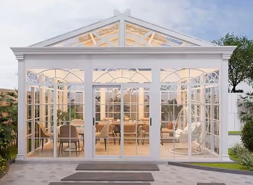 Schalldicht Winddicht Modular Fertighaus Sonnenraum Glas Gartenhaus Outdoor Aluminium Dreieck Sunroms