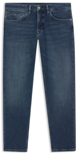 BOSS Herren H-Re.Maine Maine Regular-Fit Jeans aus bequemem blauem Stretch-Denim
