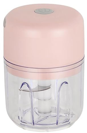 garlic chopper - garlic chopper portable electric food processor cordless | USB rechargeable 304 stainless steel chopper for vegetables peppers 5.12x3.54x3.54 inch