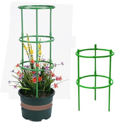 Pflanzenstütze Strauchstütze Staudenhalter Rund Staudenstütze Pfingstrosen Pflanzenhalter Pflanzstützen Pflanzenringe Pflanzringe Kunststoff Zur Fixierung Plant Support Zimmerpflanzen (360 Stück)
