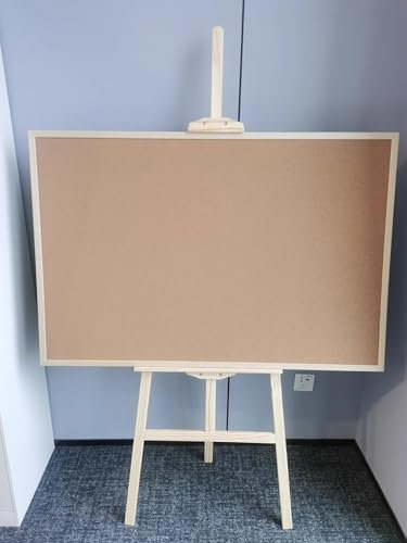 HDYZJQ Pinnwand Kork Faltbarer, doppelseitiger Korktafelständer, höhenverstellbarer DIY-Pinnwandständer, stehende Pinnwand mit Ständer für Notizen und Nachrichten(70x100cm)