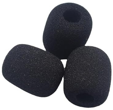 INF INF Pack of 6 Mini Soft Foam Microphone Covers - Spit & Moisture Protection for Clear Sound