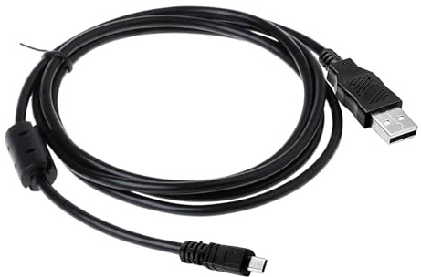 1pcs charger,Compatible with FUJIFILM FinePix Nikon UC-E6 USB data cable Nikon single-lens reflex camera 8P small port data connection cable for digital camera battery charging and data transfer