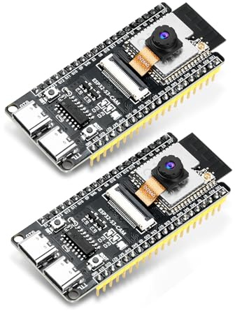 diymore 2PCS for ESP32 CAM Development Board, for ESP32-S3-WROOM CAM WiFi/Bluetooth, for ESP32-S3-N16R8 DC 5V Dual Core, 2640 Camera TF Card Module