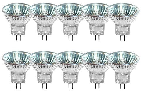NCC-Licht 10 x Halogen Reflektor Leuchtmittel 10W GU4 12V MR11 warmweiß dimmbar Flood 30° (10 Watt)