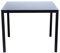 Avanti Trendstore - Sedico - Tisch aus schwarzem Metall mit Grauer Glasplatte. Ideal für Garten und Balkon. Maße BHT 90x72x90 cm