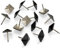Let's Decorate Lot de 200 punaises carrées pour ameublement de canapé en laiton bronze vieilli pour meubles décoratifs en bois 12 mm x 17 mm, LDFPD12200, Peinture noire, 12mmx17mm 200pcs