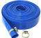 Blue Layflat - Manguera de descarga de agua para irrigación, 32 mm de diámetro x 20 metros de largo, incluye 2 clips de manguera