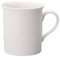 Villeroy & Boch - Set de tazas de café Twist White de 6 piezas, bonitas tazas de café atemporales de porcelana premium, blancas, aptas para lavavajillas, 300 ml