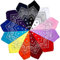 ZWOOS Bandanas für Herren und Damen, 12er-Pack Paisley Kopftuch, Neuheit Cowboy Halstücher für Modekoordinate (12 Farben)