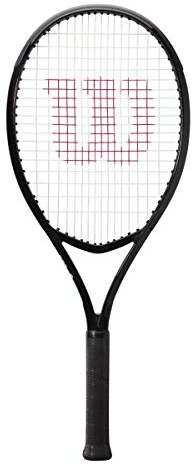 WILSON XP 1 Adult Recreational Tennis Racket - Grip Size 4-4 1/2, Black