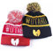 CHENGGI Beanie Herren WuTang Winter Warme Baumwolle Strickmütze Warm halten Für Männer und Frauen Hip-Hop-Kappe Mode Glänzende Seidenwolle Warme Mützenmütze Schwarz