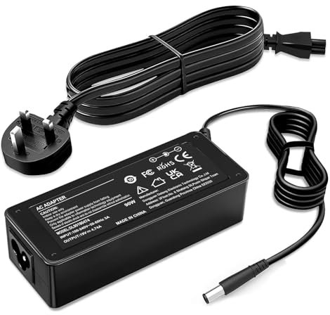 90W 65W Adapter Laptop Charger for Hp Elitebook 8470p 8460p 8440p 8560p 8760p 8460w 8470w probook 4530s 4540s 6560b 6460b 4520s Pavilion DM1 DM3 DM4 DV3 DV4 DV5 DV6 Power Supply Cord(7.4mm*5.0mm)