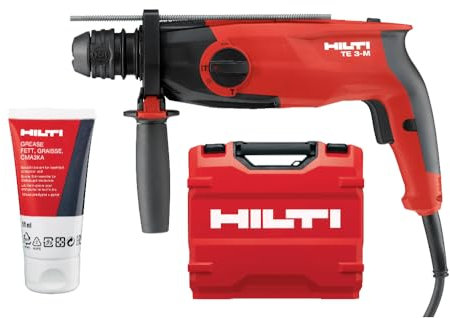 Hilti TE 3-M 110V 3-Mode SDS Plus Rotary Hammer, Corded Pistol-Grip, Multi-Purpose, Chipping Function, Weight: 3.1kg (2198251)