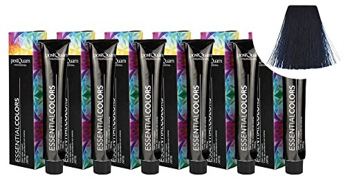 PostQuam - Pack de 6 Tintes de Peluqueria Profesional de Elevado Poder Cubriente | Tinte Permanente 100% Cobertura de Canas Garantiza Color Natural Uniforme y Duradero - Más de 90 Colores Disponibles