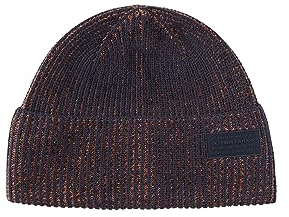TOM TAILOR Herren 1038516 Beanie Mütze aus Baumwolle, 32740-navy red orange Blue Mouline, OneSize