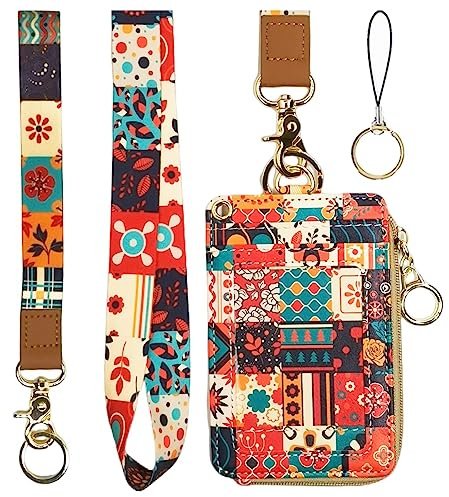bolimoss Lanyard Wallet,Wallet Lanyard,lanyards for id Badges,lanyards for id Badges for Women