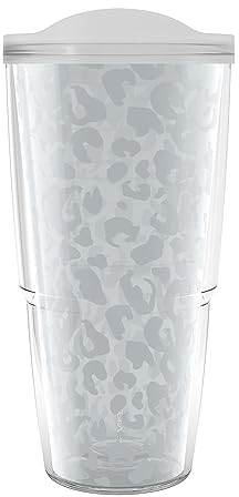 Tervis Leopard Collection Thermobecher, hergestellt in den USA, doppelwandig, isoliert, hält Getränke kalt und heiß, 680 ml, klassisch, Nebel