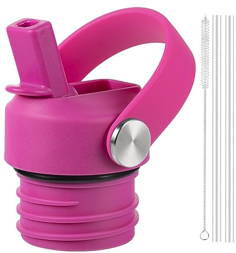 RRegeny Straw Lid for Hydro Flask Standard Mouth, Lid with Straws Fits Hydroflask Standard Mouth 21 24 oz, Sports Flex Cap Water Bottle Accessories Replacement Lid Top