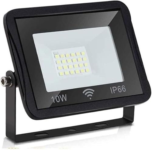 NEZIH Proyector LED Foco LED con sensor de movimiento | Luces de inundación con sensor LED de 1000 LM, luces de seguridad for exteriores IP66 for luces de seguridad de patio, patio trasero y garajes