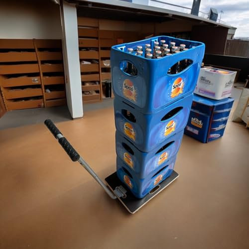 Rollbrett Rollwagen Transportwagen Möbelwagen Transportroller bis 200 Kg Jetzt mit praktischer Zugstange !!!