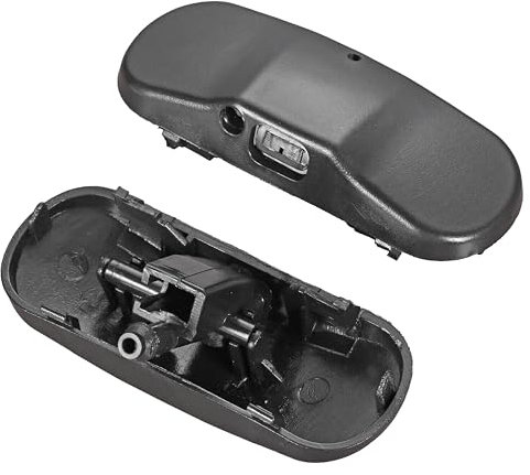 Click&Fit Einstellbare Scheibenwaschanlage Düsen für Golf MK5/MK6 Touran 2004-2013, Passat Tiguan 06-14, Caddy Jetta Beetle Touareg 11-14, Amarok - Scheibenwaschdüsen Wassersprüher für 2KD955985, 2x