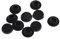 JrEam 10 Stück M5-12 praktische Schwarze Innensechskant-Abdeckkappen, Befestigungsschrauben, Innensechskantschraube, Mutter, runder Schutz(Color:M10)