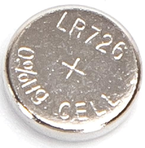 Batteria a bottone da 1,5 V AG2 LR726, confezione da 4 pezzi, ideale per dispositivi elettronici e orologi.