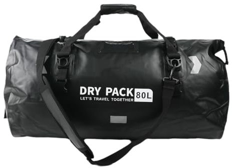 Bolsa Trasera Moto,Bolsa Moto,Bolsa Moto Asiento Trasero,Gran Capacidad 80 Litros,Con Una Sola Correa Para El Hombro,Adecuado Para Motocicletas, Senderismo, Ciclismo, Camping, Al Aire Libre, Kayak
