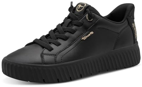 Tamaris Comfort Damen Step IN Leder Sneaker flach zum Schlupfen Wide Fit