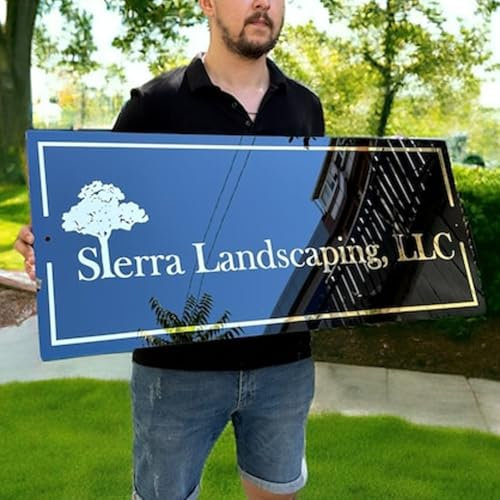 Custom Acrylic Business Sign – Personalised Salon & Spa Logo Plaque – Clear Acrylic Name Board for Hair, Nail, Massage Shops & Offices – Indoor/Outdoor UV Printed Signage (Store Signs with Back Panel)