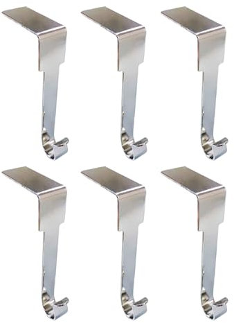 Asukohu Soportes de hierro para calcetines, ganchos de metal resistentes para decoración de chimenea y chimenea, ganchos de adorno de Navidad